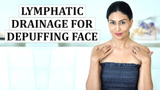 Lymphatic Drainage for Depuffing Your Face [upl. by Lessard]