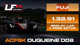 ACFSK Duqueine D08 LMP3  FUJI 13291  SETUP  REPLAY  LFM ASSETTO CORSA [upl. by Asirb]