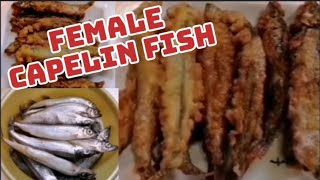 Female Capelin Fish Recipe [upl. by Macrae]