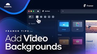 How to make Video Backgrounds on Framer [upl. by Anirahtak]