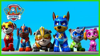 Los Mighty Pups Super Paws detienen un cohete espacial y más  PAW Patrol Episodio Español Español [upl. by Allegra132]