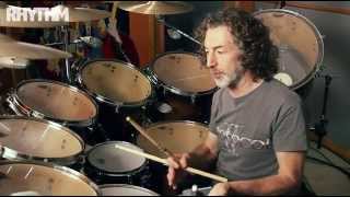 Simon Phillips drum lesson openhanded playing [upl. by Oigroig]