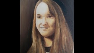 Sfumato Technique on Child Portraiture in Oil Part 1 Underpainting and First Glaze [upl. by Avot]