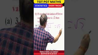 UP TGT PGT MATHS STATISTICS SHORT TRICKS BY BM SIR shorts shortsvideo [upl. by Genesia]