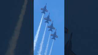 Blue Angles Echelon Left into Diamond Formation Loop Roll aviation airshow f18 superhornet navy [upl. by Eyaf]