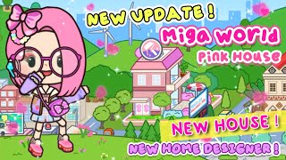 Miga World NEW UPDATE😱💖 NEW HOUSE🦩 NEW HOME DESIGNER two storey house Miga town tocaboca [upl. by Aivatnuahs670]