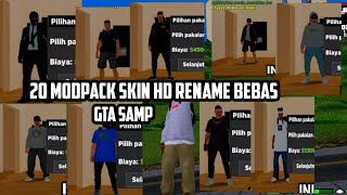 20 MODPACK SKIN HD GTA SAMP [upl. by Enaxor]