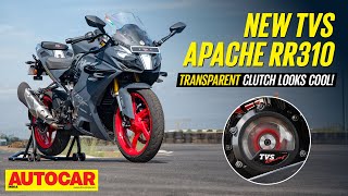 2024 TVS Apache RR310  Price power features  Walkaround  Autocar India [upl. by Anirdnajela]