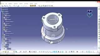 Esercizio svolto con Catia V5 r22 [upl. by Lagas]