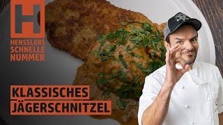 Schnelles Jägerschnitzel Rezept von Steffen Henssler [upl. by Moira166]