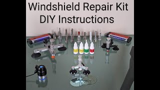 Windshield Repair Kit Instructions with a professional tool for DIY or professional use [upl. by Ahsieit948]