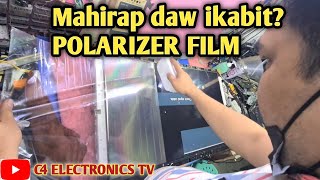 HOW TO REPLACE POLARIZER FILM LEDLCD TV how howtorepair smart logo china service [upl. by Osrit712]