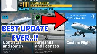 Airline commander  BEST UPDATE EVER  custom flight mode [upl. by Atarman]