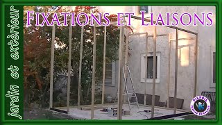 cabanon de chantier part 4 fixations et liaisons [upl. by Aitselec]