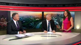 Seven News Melbourne  Giaan Rooney Announces Her Pregnancy 180913 [upl. by Anihsit]