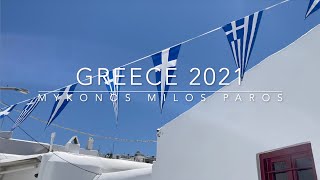 Greece 2021 Milos Paros Mykonos  Holiday [upl. by Rehpitsirhc]