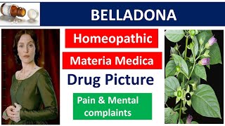 Belladona Homeopathic Medicine  Drug Picture  Materia Medica bhms homoeopathy belladonna muhs [upl. by Kariv]