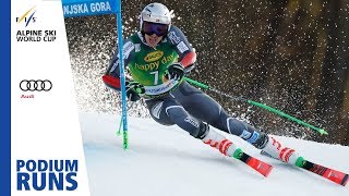 Henrik Kristoffersen  1st place  Mens Giant Slalom  Kranjska Gora  FIS Alpine [upl. by Yarased639]