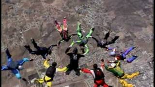 Skydiving Accident 10way with premature deployment at 10k feet [upl. by Dyraj379]