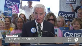 Charlie Crist campaigns in Fort Pierce before Election Day [upl. by Sam]