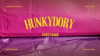 lets open my Hunkydory Party bags  Craft goodies bag  Mystery bag [upl. by Airebma]