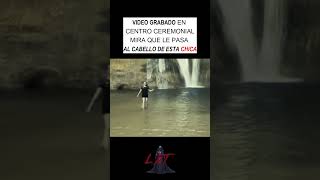 VIDEO GRABADO EN CENTRO CEREMONIAL MIRA EL CABELLO DE LA MUJER miedo terror terrorifico creepy [upl. by Aleedis]