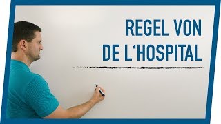 Regel von de l´Hospital Beispiel Grenzwertuntersuchung  Mathe by Daniel Jung [upl. by Nocaj418]