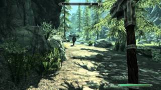 Elder Scrolls V Skyrim Riverwood Town gameplay [upl. by Nanice562]