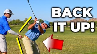 BACK UP The Right Hip In Backswing For MORE Turn And Space [upl. by Arataj]