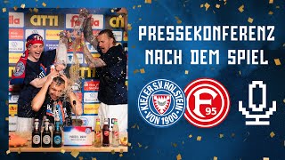 Mit Bierdusche Die Pressekonferenz nach dem AUFSTIEG 🎙️ [upl. by Otanutrof]