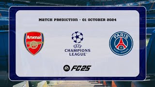 Arsenal FC vs Paris SaintGermain FC  Prediction  202425 UEFA Champions League  EA FC 25 [upl. by Pillihpnhoj829]