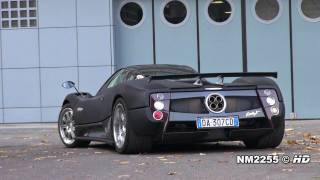 Pagani Zonda F Starts Revs and Accelerate [upl. by Ydroj]