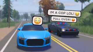 He Wanted To RACE But He Was Secretly A COP Roblox [upl. by Brodie808]