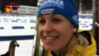 Biathlon Interview mit Magdalena Neuner 19012012 [upl. by Shulman]