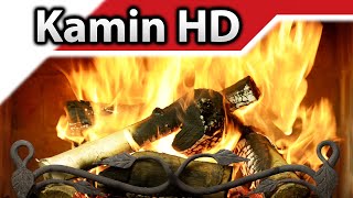 ► Kamin HD 4K  Full HD  1080p 🔥 5 Stunden entspannendes Kaminfeuer mit echtem Brennholz ❤ [upl. by Weixel664]