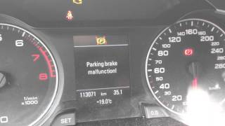 A4 B8  ESP TPMS Parking Brake errors [upl. by Ailaza768]