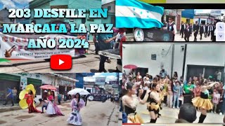 desfile de marcala la paz 15 de septiembre 2024 [upl. by Aryam]