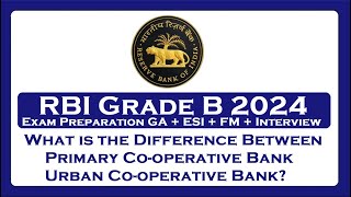 RBI Grade B 2024 Exam Preparation UCB and PCB Difference [upl. by Lancaster]