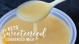 Keto Sweetened Condensed Milk  Low Carb Sugar Free  Easy To Keto [upl. by Kirimia]