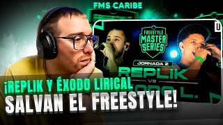 ¡REPLIK Y ÉXODO LIRICAL SALVAN EL FREESTYLE  ÉXODO VS REPLIK FMS CARIBE J2 [upl. by Edyak]