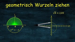 geometrisch Wurzeln ziehen radizieren  Wurzelzahlen darstellen [upl. by Swigart]