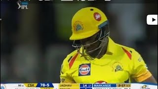 dwayne Bravo csk vs mi  2018  first match  super batting  Dj Bravo Super batting  Kedar Jadhav [upl. by Aleedis192]