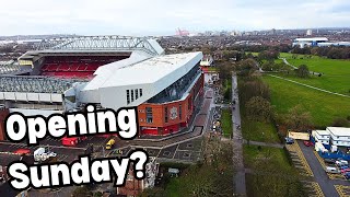 Test Event Today 11th December Anfield Road Stand Expansion [upl. by Bondy699]