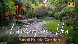 Cozy Backyard Retreat Rustic Small Garden Landscaping Ideas to Transform Your Tiny Outdoor Living [upl. by Nnaasil]