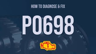 How to Diagnose and Fix P0698 Engine Code  OBD II Trouble Code Explain [upl. by Aryk721]