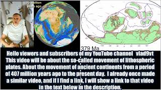 Movement of continents since 407 million years ago [upl. by Schenck982]