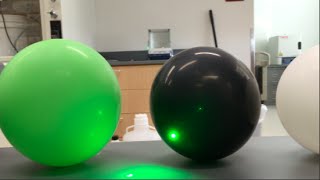 3 Balloon Laser Test [upl. by Saffian]