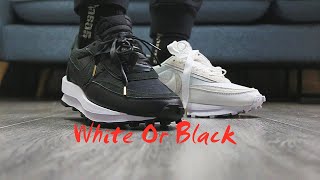 Sacai x Nike LDWaffle quotBlack Nylonquot best rep UnboxingOnfeet Review [upl. by Enail]