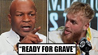 Mike Tyson LOSES HIS TEMPER amp STRIKES BACK at Jake Paul [upl. by Atokad]