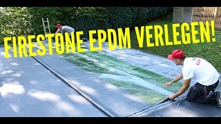 Dachdecker  Wie verlegt man Firestone  Firestone EPDM installation [upl. by Witha]